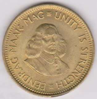 1964 RSA half cent in AU grade