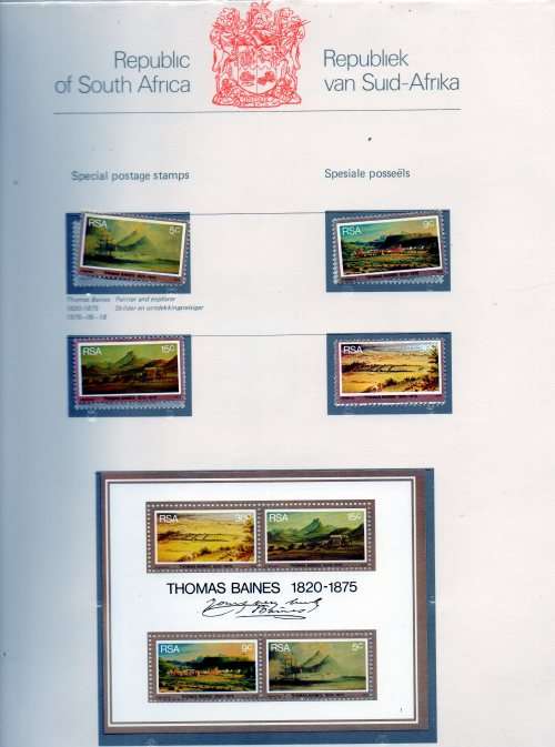 1961-82 R S A commem singles in R S A  stamp album in Mint and used GOOD VALUE HERE SACC 219-513