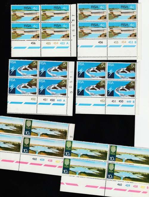 1972 RSA Openng of H Verwoerd Dam set of CB`s MNH SACC 312-314