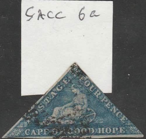 1953 COGH  4d Triangle Deep blue white paper as per scan SACC 6a Cv R1600