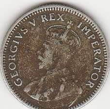 1933 UNION of S A 6d in VF grade