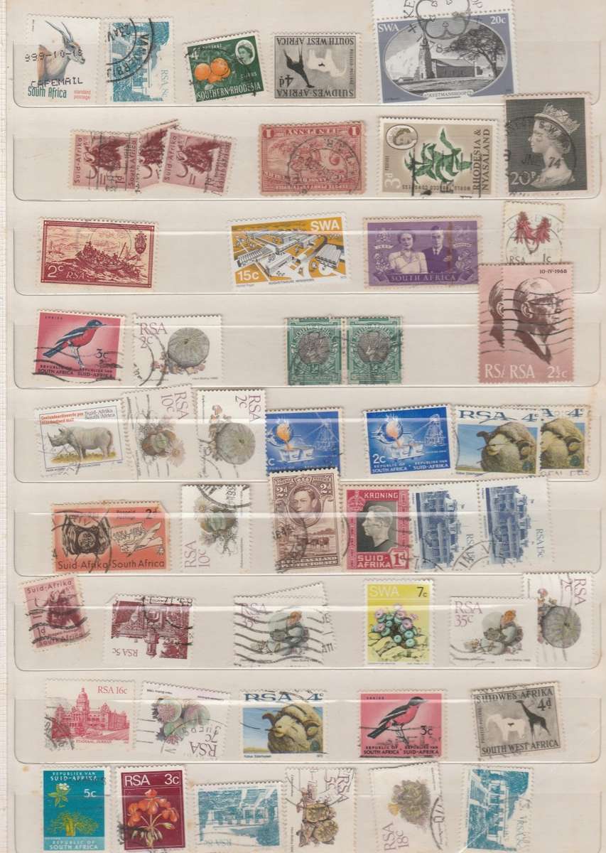 1938-1998 Mostly S A stamps but include some from other African countties as per scan