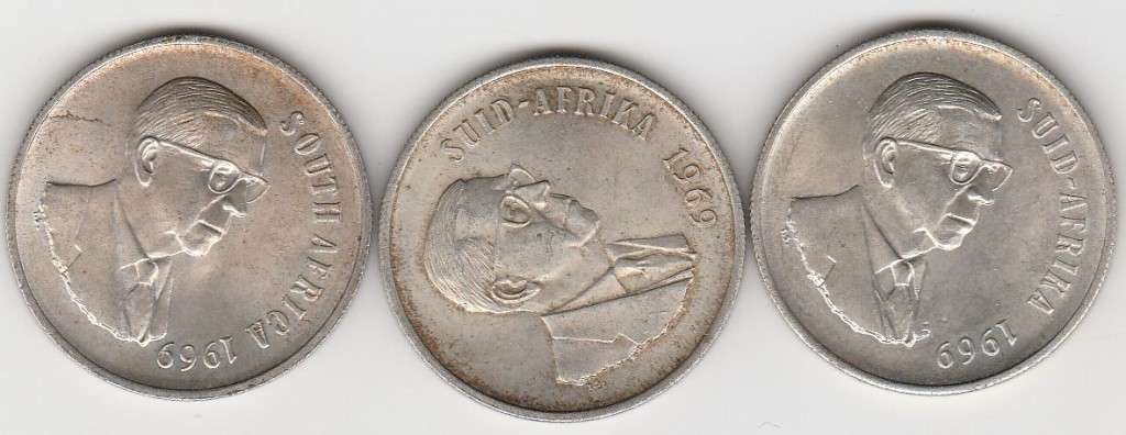 1969 R S A silver 80% Dr Donges Ri 2x Suid 1 South IN AU conditiob\n  i bid for all