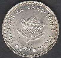 1961 R S A 2 1/2cent siver  in UNC grade