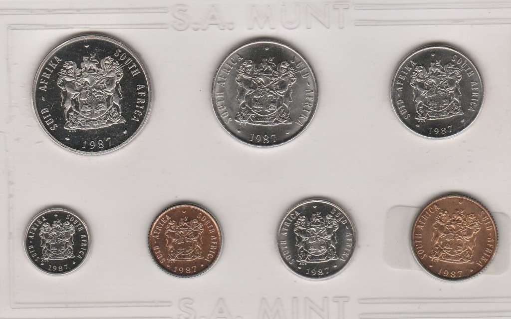 1987 R S A Official Mintpavk issued by S A Mint in UNC condition
