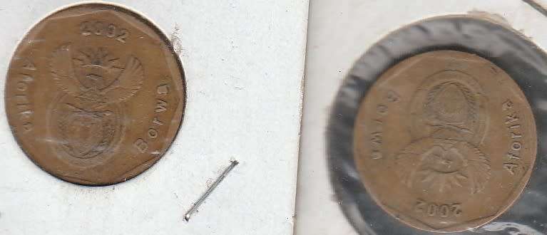 2002 R S A 50cents Soccer  in EF grade one bid fior both