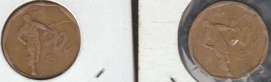 2002 R S A 50cents Soccer  in EF grade one bid fior both