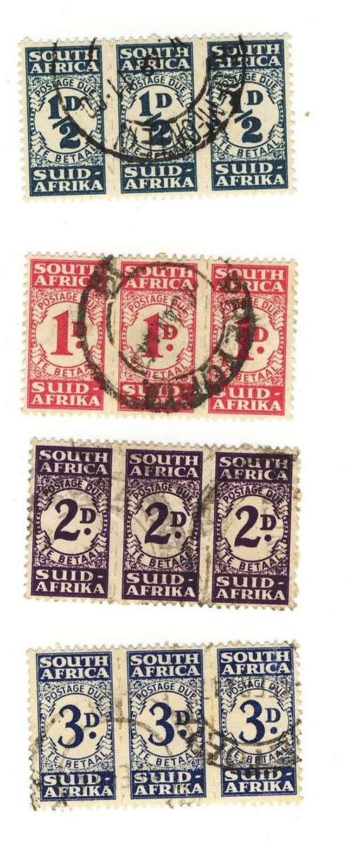1943 - 1944  Sacc 29 - 32 SET OF 4 Postage Due Very RARE