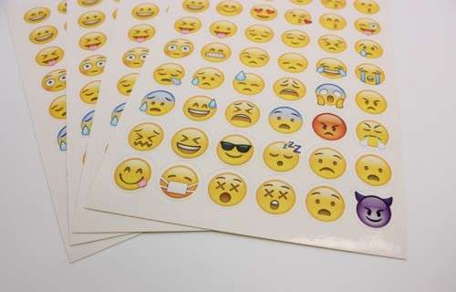 * * * emoji Stickers * * * 48 stickers x 5 sheets