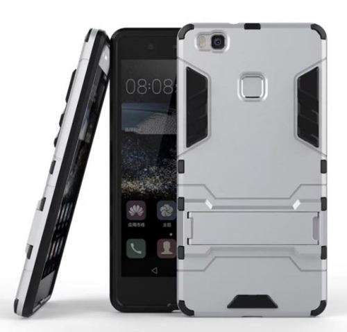 Huawei P9 Lite Hybrid Armor Plastic Phone Case - SILVER