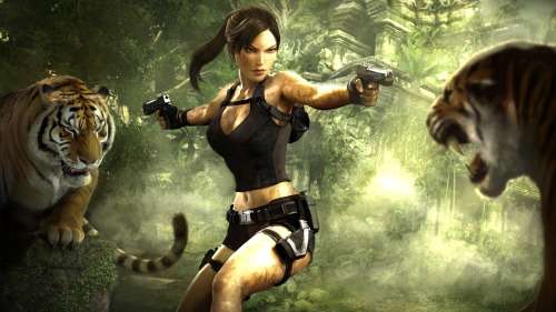 UNIQUE A3 Glass Framed Tomb Raider
