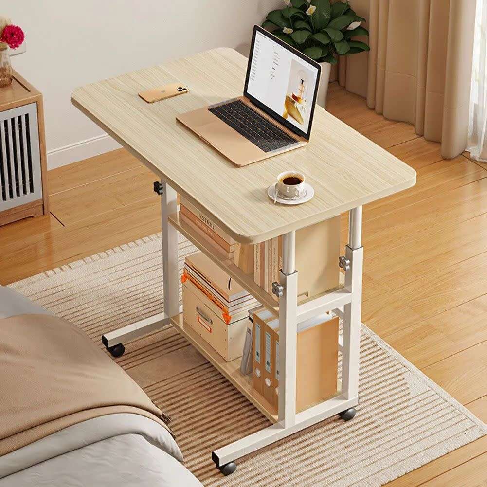 LAPTOP DESK WITH 2 SHELVESHEIGHT ADJUSTABLE