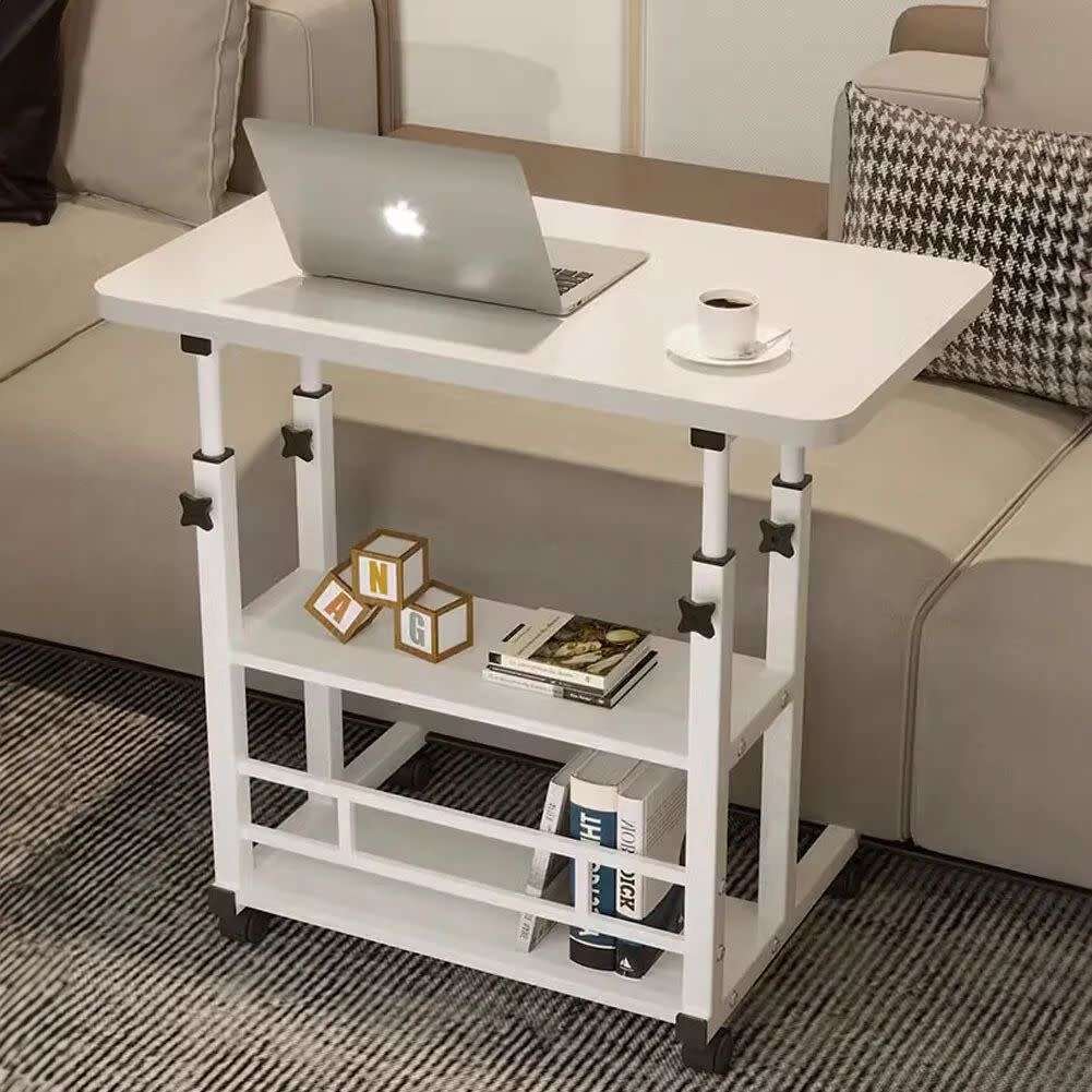 LAPTOP DESK WITH 2 SHELVESHEIGHT ADJUSTABLE