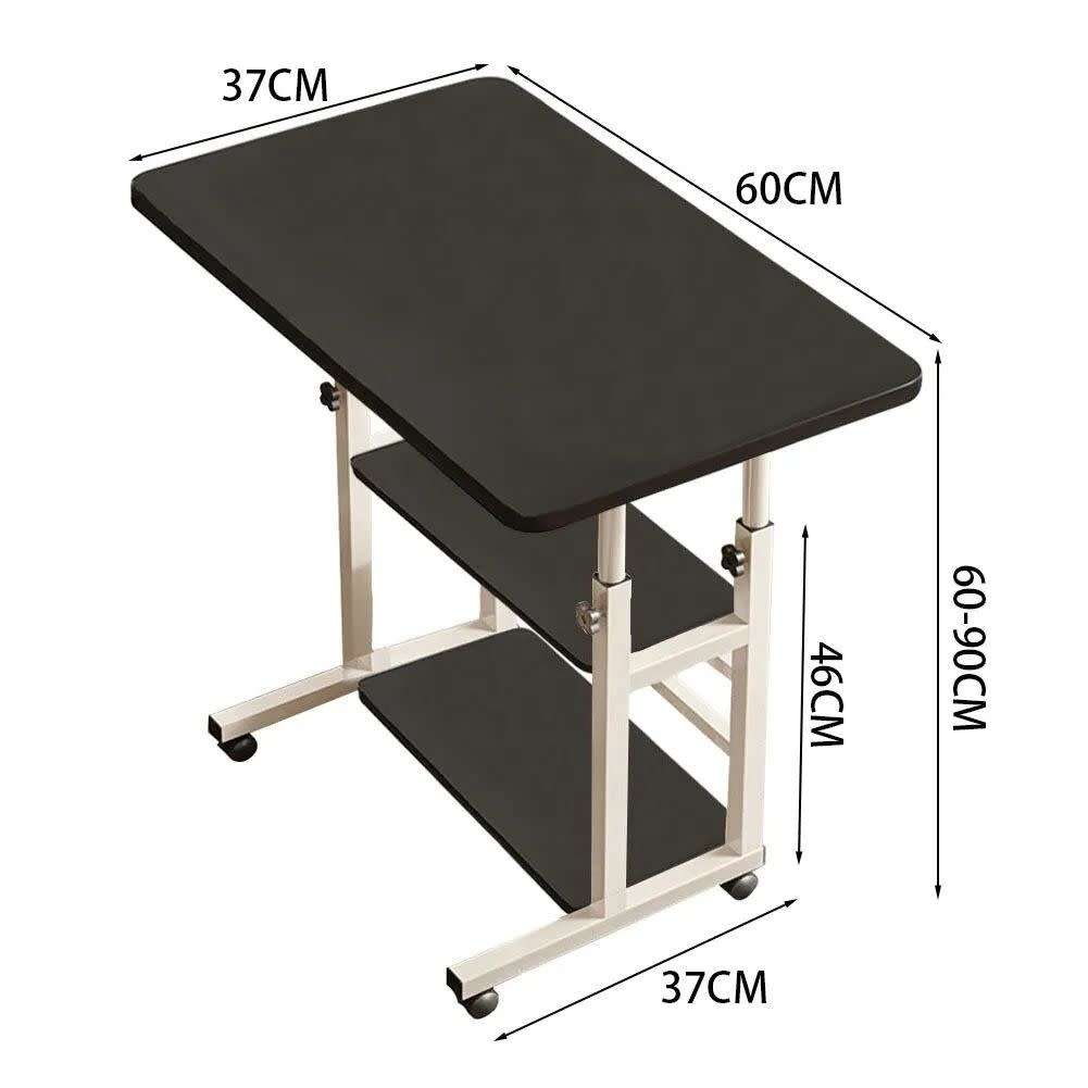 LAPTOP DESK WITH 2 SHELVESHEIGHT ADJUSTABLE