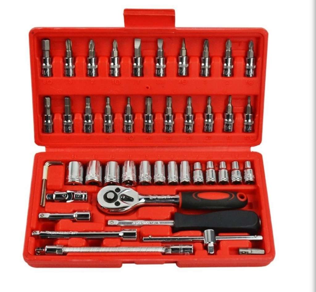 46-Piece 1/4-Inch Socket Set with Carrying Case