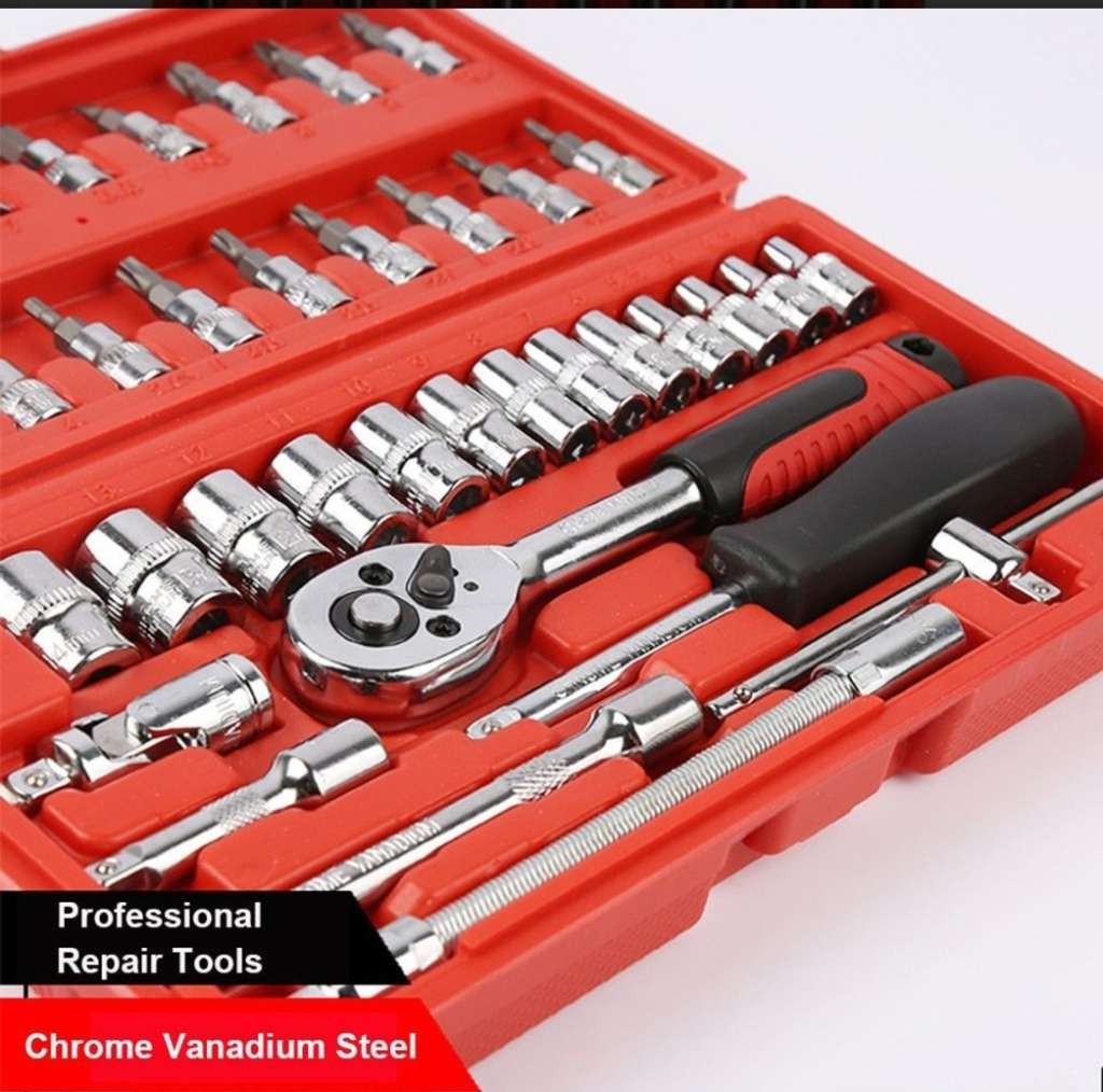46-Piece 1/4-Inch Socket Set with Carrying Case