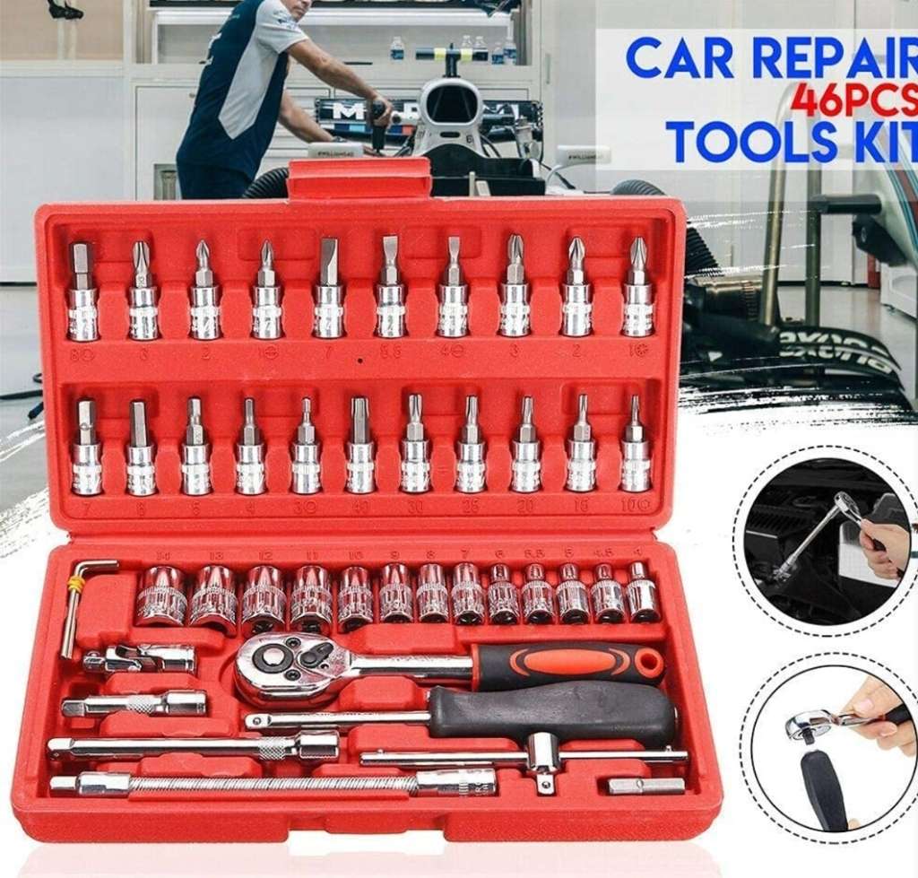 46-Piece 1/4-Inch Socket Set with Carrying Case