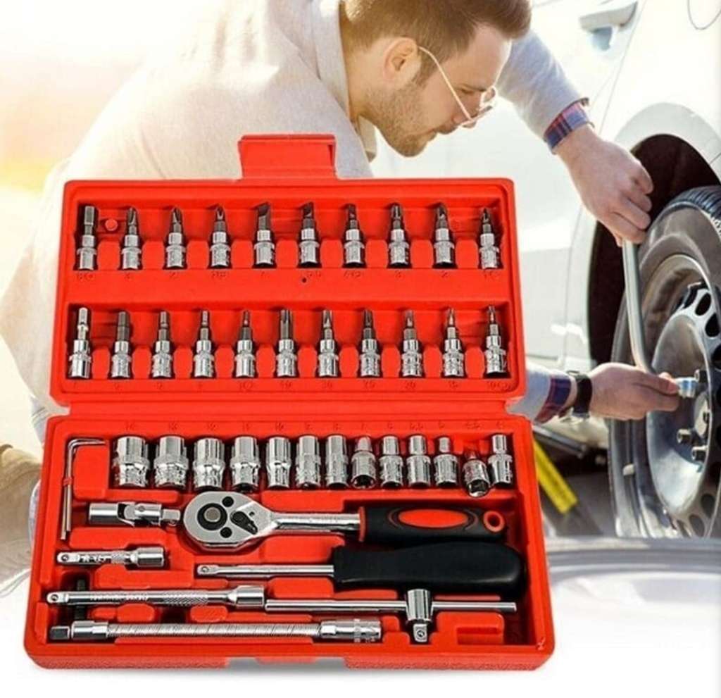 46-Piece 1/4-Inch Socket Set with Carrying Case