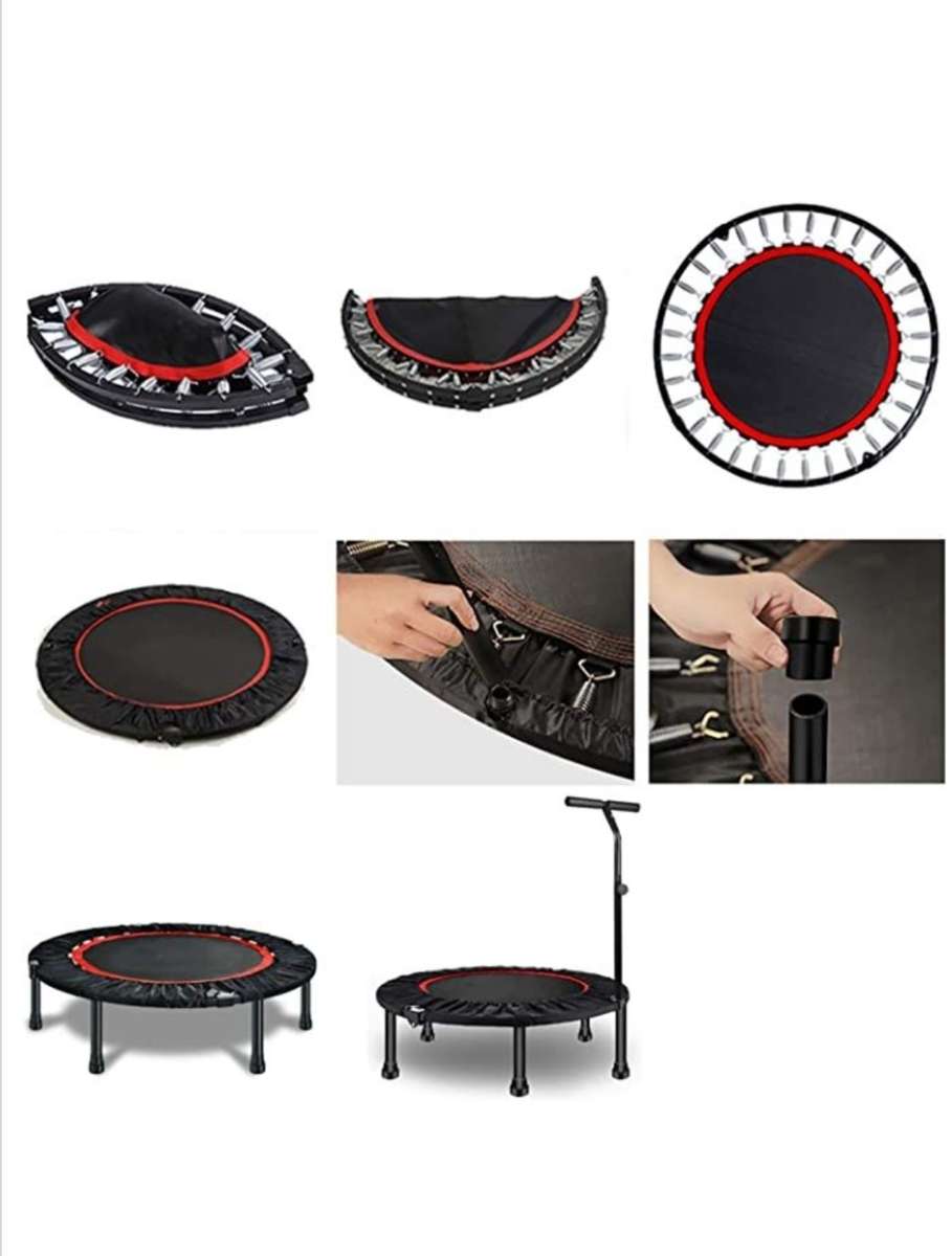 65-95cm Mini Indoor Fitness Trampoline With Handle Bar