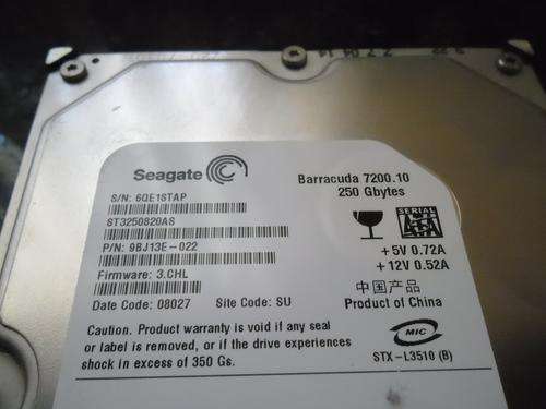 250 GB Seagate Barracuda 7200 SATA Hard Drives