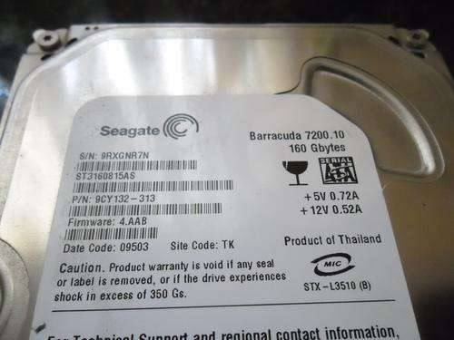 160 GB Seagate Barracuda 7200 SATA Hard Drives