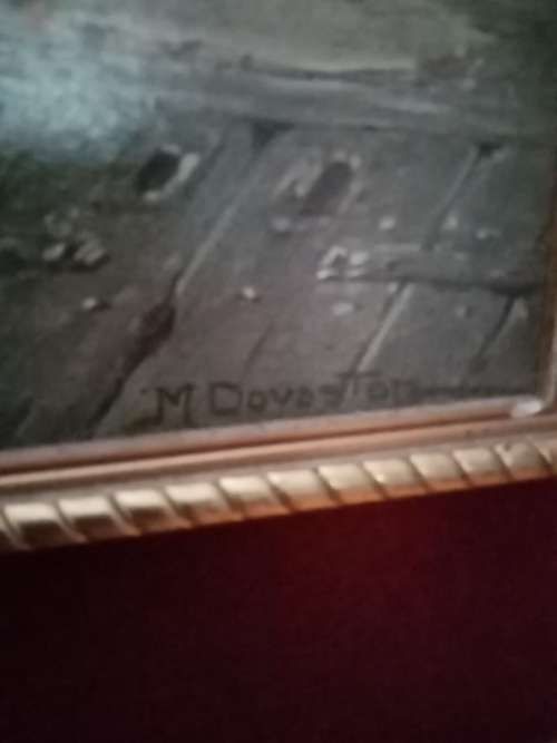 LARGE FRAMED OLEOGRAPH ` THE LANDLORD`S BREW`