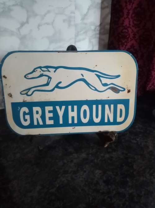 2 X AMERICAN GREYHOUND BUS LINES SIGNS ( REPRODUCTIONS)