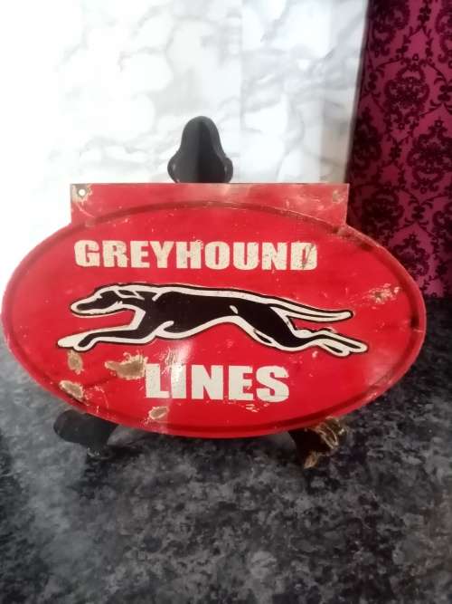 2 X AMERICAN GREYHOUND BUS LINES SIGNS ( REPRODUCTIONS)
