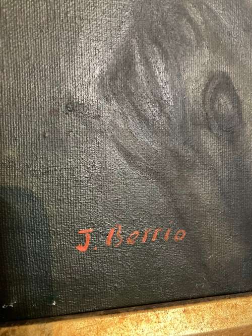 LARGE FRAMED OIL PAINTING IN ORNATE FRAME.STUNNING!!!