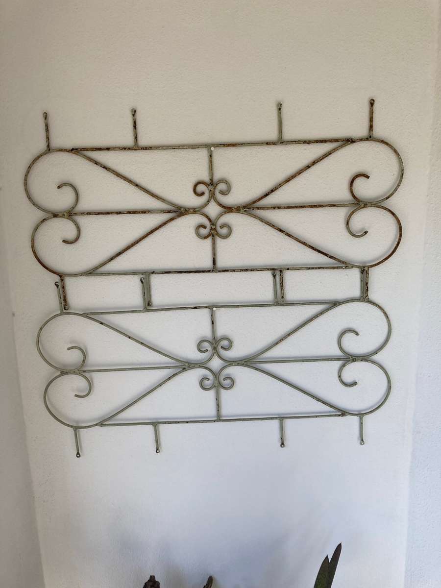 PAIR VINTAGE BURGLAR BARS FOR DECOR ( LOT 2)