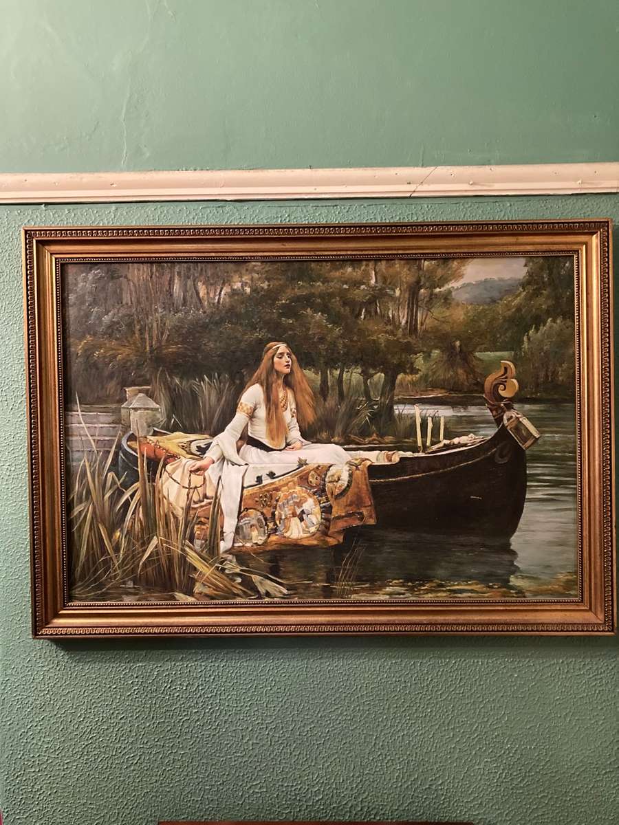 LARGE FRAMED OIL PAINTING ON BOARD ( COPY OF ORIGINAL)
