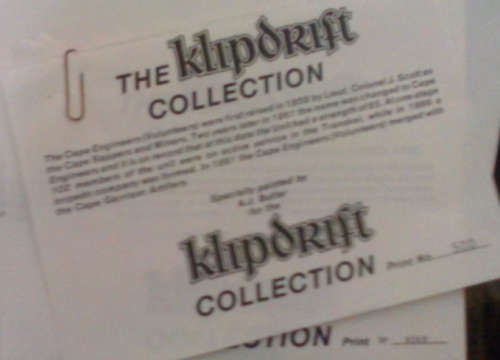 RARE PRINTS BY A.J. BUTLER Klipdrift collection depicting regiments of the Boer War