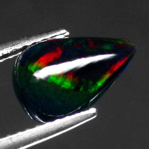 1.94ct Top Quality RAREST - Natural Floral Harlequin Solid Black OPAL - ETHIOPIA - Est. R 7'508.00