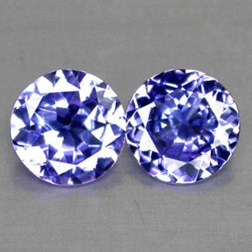 0.79cts Pair AAA TANZANITE - Purple Blue - VVS - Est. R 9'085.00