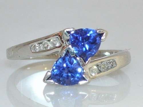 0.90cts PAIR EYE POPPING!! 100% AAA+ GENUINE Natural TANZANITE BLUISH VIOLET - VVS