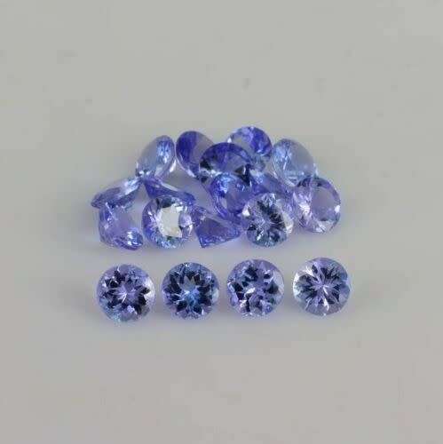 0.33cts - 4 pcs - MESMERIZING!!! 100% GENUINE Natural TANZANITE Violet Blue