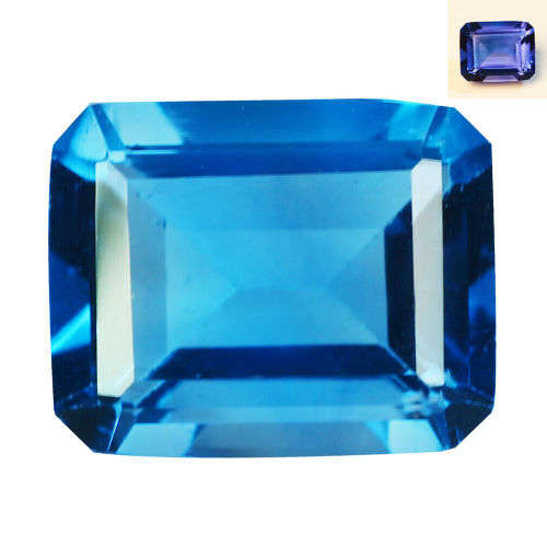 5.14ct OUTSTANDING SCARCE ITEM!!! 100% GENUINE Natural FLUORITE Blue to Purplish Red/Change Colour