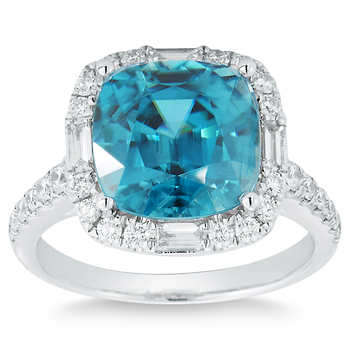 1.93cts - PAIR - ULTRA RARE COLOUR 100% Natural TOP OCEAN BLUE ZIRCON - CAMBODIA