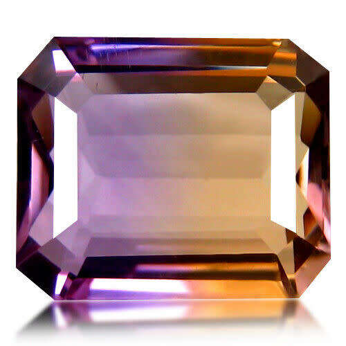 4.00ct  EXTREME 100% GENUINE *RARE* AAA AMETRINE - Purple/Gold/Yellow - Bicolour  - VVS