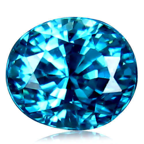 1.11ct - `ULTRA RARE COLOUR` 100% Natural TOP OCEAN BLUE ZIRCON - CAMBODIA