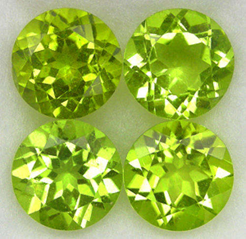 AWESOME!!  1.12cts Natural Apple Green RARE BURMESE Peridot - COMBINED - 2 PAIRS AVAILABLE