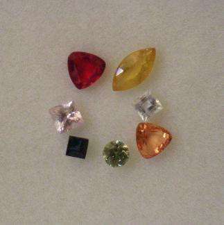 WOW!!! 1.04ct 100% Genuine NATURAL MIXED SHAPES AND COLOUR SAPPHIRES