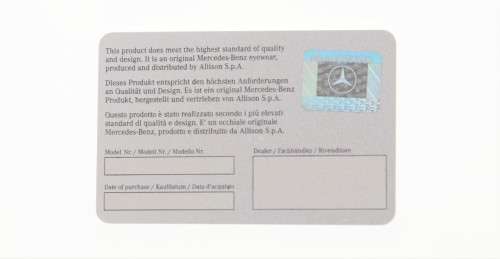 MERCEDES-BENZ***Branded Sunglasses - Carl Zeiss Lenses - Made in Italy - R1 Start with NO Reserve