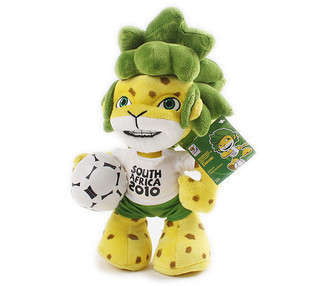 2010 South Africa FIFA World Cup mascot Zakumi leopard 25CM