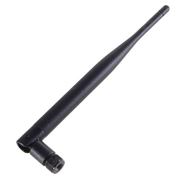 Powerful 2.4GHz 5dB SMA Wifi/WLAN/Wireless Network Non-directional Antenna (Black)