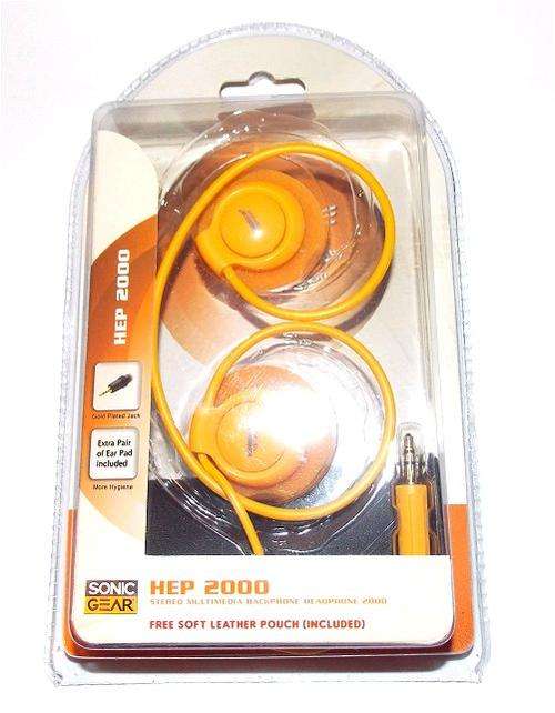 Sonic Gear HEP2000 Stereo Multimedia Backphone Headphone 2000 **Crazy R1 Auction**