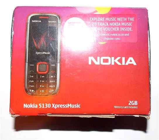 Nokia 5130 Xpressmusic (Fair Condition) - 100% Unlocked, Red and Black, Includes Accessories