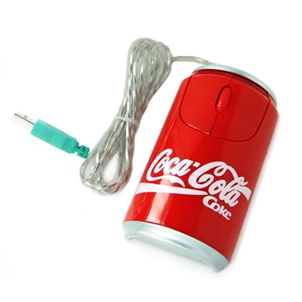 Coca-Cola 1200 DPI Ambidextrous USB Optical Mouse