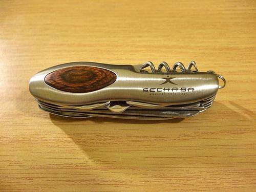 Sechaba 12-in-1 Medical Solutions Pocket Knife with Inlaid Rosewood
