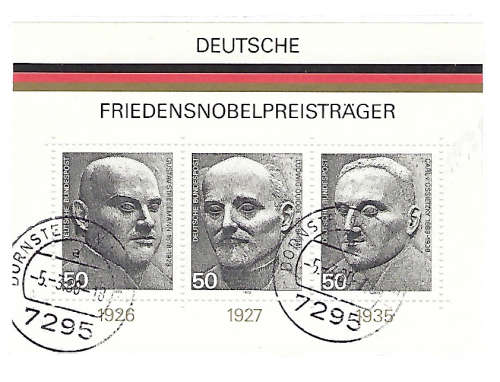 Germany - Noble Prize Winners MS (used) 1975